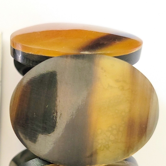 SALE! NEW! Natural Genuine Buffalo Horn Bracelet-Stretch-One Size Fits Most - Picture 14 of 15